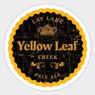 Yellow Leaf Creek • Lay Lake Sticker